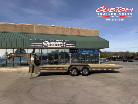 New #372940 2026 LOAD TRAIL TG 24 X 83 TANDEM AXLE 14K GOOSENECK RAPID LOADER FULL BED TILT DECK