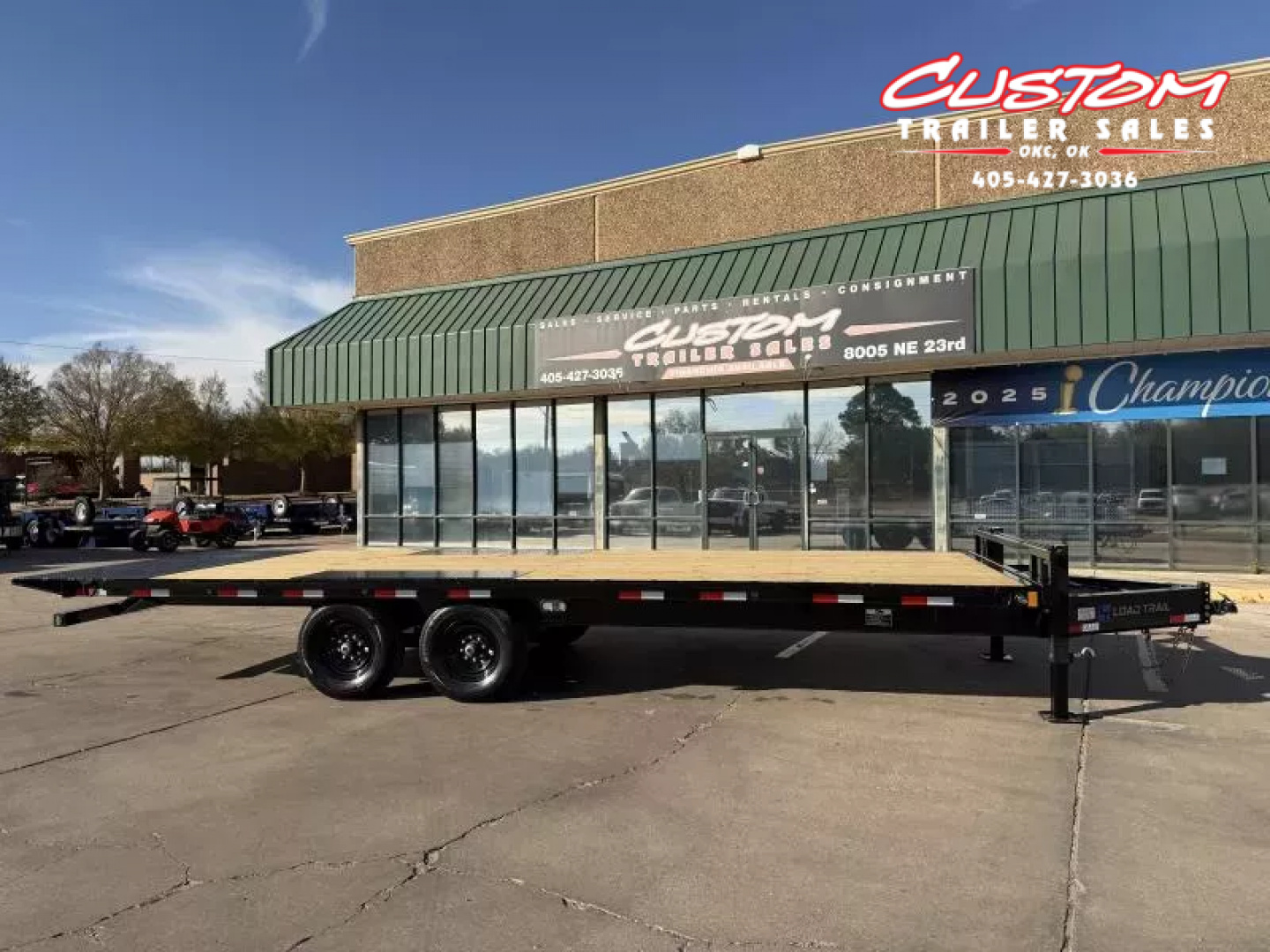 New #374263 2026 LOAD TRAIL PE 24 X 102 TANDEM AXLE BUMPER PULL 14K FULL BED DECKOVER TILT