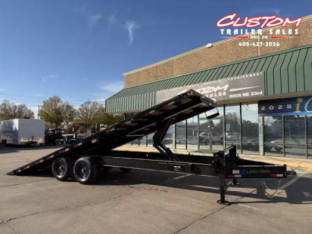 New #374263 2026 LOAD TRAIL PE 24 X 102 TANDEM AXLE BUMPER PULL 14K FULL BED DECKOVER TILT