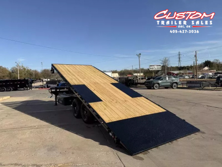 New #374263 2026 LOAD TRAIL PE 24 X 102 TANDEM AXLE BUMPER PULL 14K FULL BED DECKOVER TILT