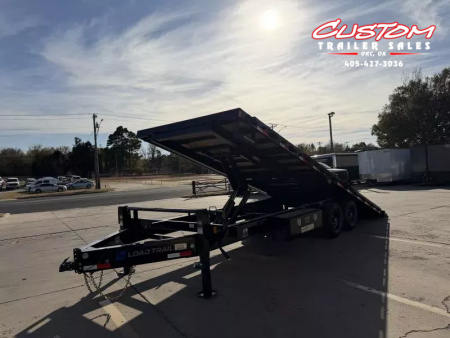 New #374263 2026 LOAD TRAIL PE 24 X 102 TANDEM AXLE BUMPER PULL 14K FULL BED DECKOVER TILT