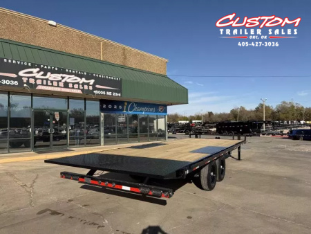 New #374263 2026 LOAD TRAIL PE 24 X 102 TANDEM AXLE BUMPER PULL 14K FULL BED DECKOVER TILT