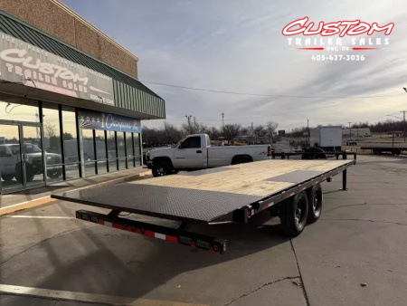 New #374418 2026 LOAD TRAIL PE 24 X 102 TANDEM AXLE BUMPER PULL 14K FULL BED FLATBED TILT