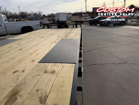 New #374418 2026 LOAD TRAIL PE 24 X 102 TANDEM AXLE BUMPER PULL 14K FULL BED FLATBED TILT