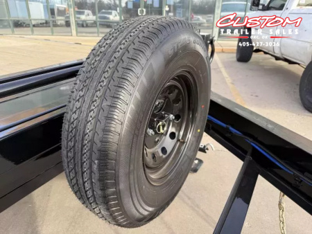 New #374418 2026 LOAD TRAIL PE 24 X 102 TANDEM AXLE BUMPER PULL 14K FULL BED FLATBED TILT