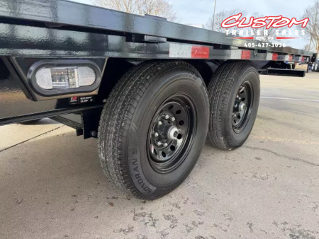 New #374418 2026 LOAD TRAIL PE 24 X 102 TANDEM AXLE BUMPER PULL 14K FULL BED FLATBED TILT