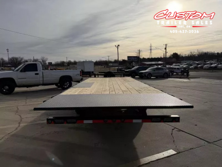 New #374418 2026 LOAD TRAIL PE 24 X 102 TANDEM AXLE BUMPER PULL 14K FULL BED FLATBED TILT