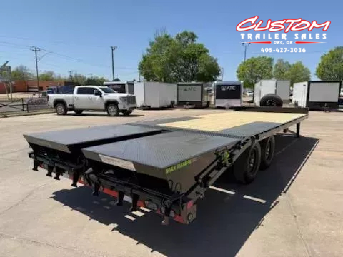 New #376254 2026 LOAD TRAIL PS 24 X 102 TANDEM AXLE BUMPER PULL 14K DECK OVER W/ MAX RAMPS & SPARE TIRE