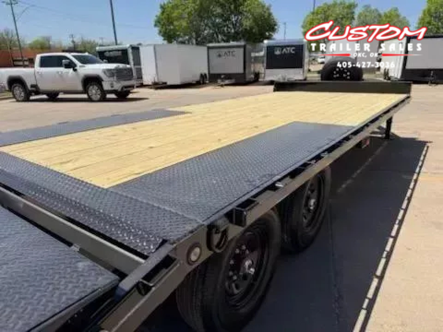 New #376254 2026 LOAD TRAIL PS 24 X 102 TANDEM AXLE BUMPER PULL 14K DECK OVER W/ MAX RAMPS & SPARE TIRE