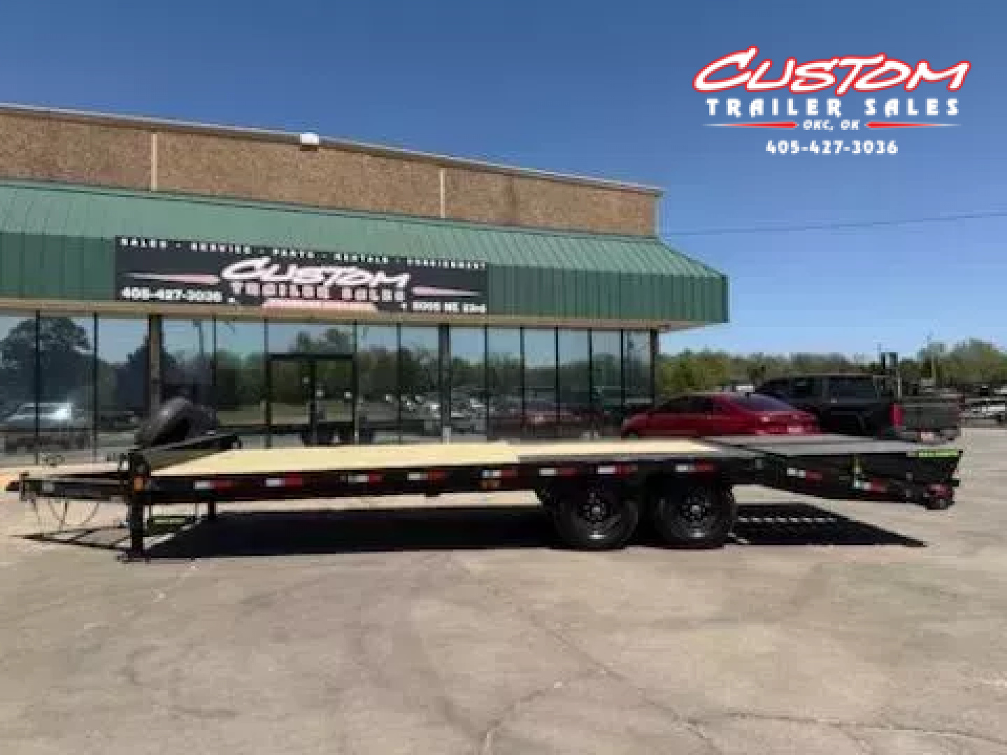 New #376254 2026 LOAD TRAIL PS 24 X 102 TANDEM AXLE BUMPER PULL 14K DECK OVER W/ MAX RAMPS & SPARE TIRE