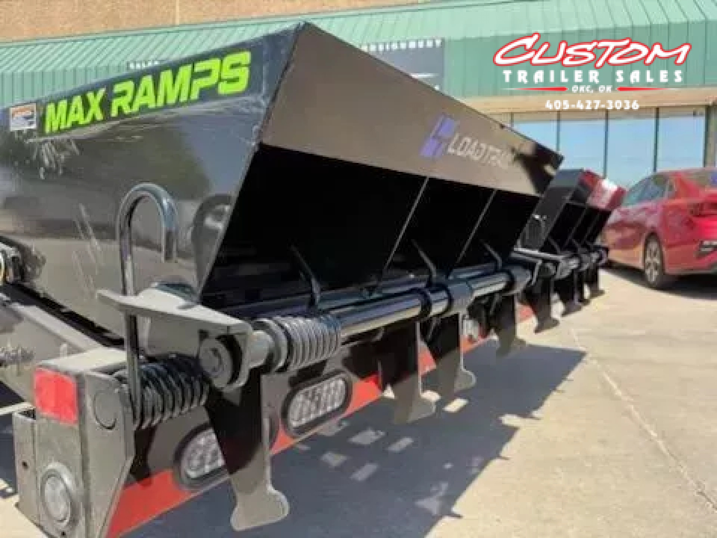 New #376254 2026 LOAD TRAIL PS 24 X 102 TANDEM AXLE BUMPER PULL 14K DECK OVER W/ MAX RAMPS & SPARE TIRE