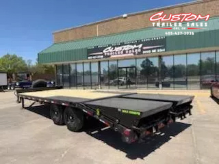 New #376254 2026 LOAD TRAIL PS 24 X 102 TANDEM AXLE BUMPER PULL 14K DECK OVER W/ MAX RAMPS & SPARE TIRE