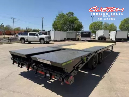 New #376254 2026 LOAD TRAIL PS 24 X 102 TANDEM AXLE BUMPER PULL 14K DECK OVER W/ MAX RAMPS & SPARE TIRE