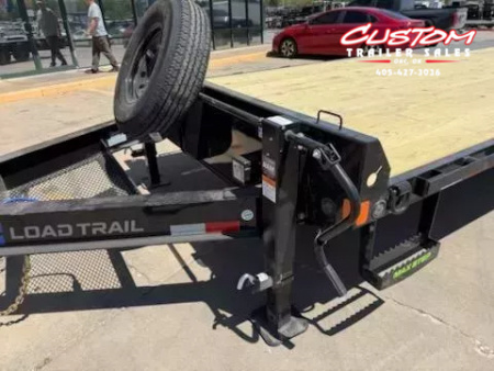 New #376254 2026 LOAD TRAIL PS 24 X 102 TANDEM AXLE BUMPER PULL 14K DECK OVER W/ MAX RAMPS & SPARE TIRE