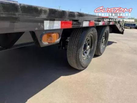 New #376254 2026 LOAD TRAIL PS 24 X 102 TANDEM AXLE BUMPER PULL 14K DECK OVER W/ MAX RAMPS & SPARE TIRE