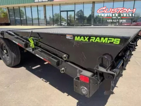 New #376254 2026 LOAD TRAIL PS 24 X 102 TANDEM AXLE BUMPER PULL 14K DECK OVER W/ MAX RAMPS & SPARE TIRE