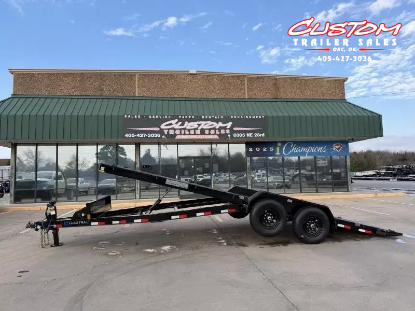 New #378050 2026 LOAD TRAIL TM 22 X 83 TANDEM AXLE RAPID LOADER 14K STEEL FLOOR TILT DECK TRAILER