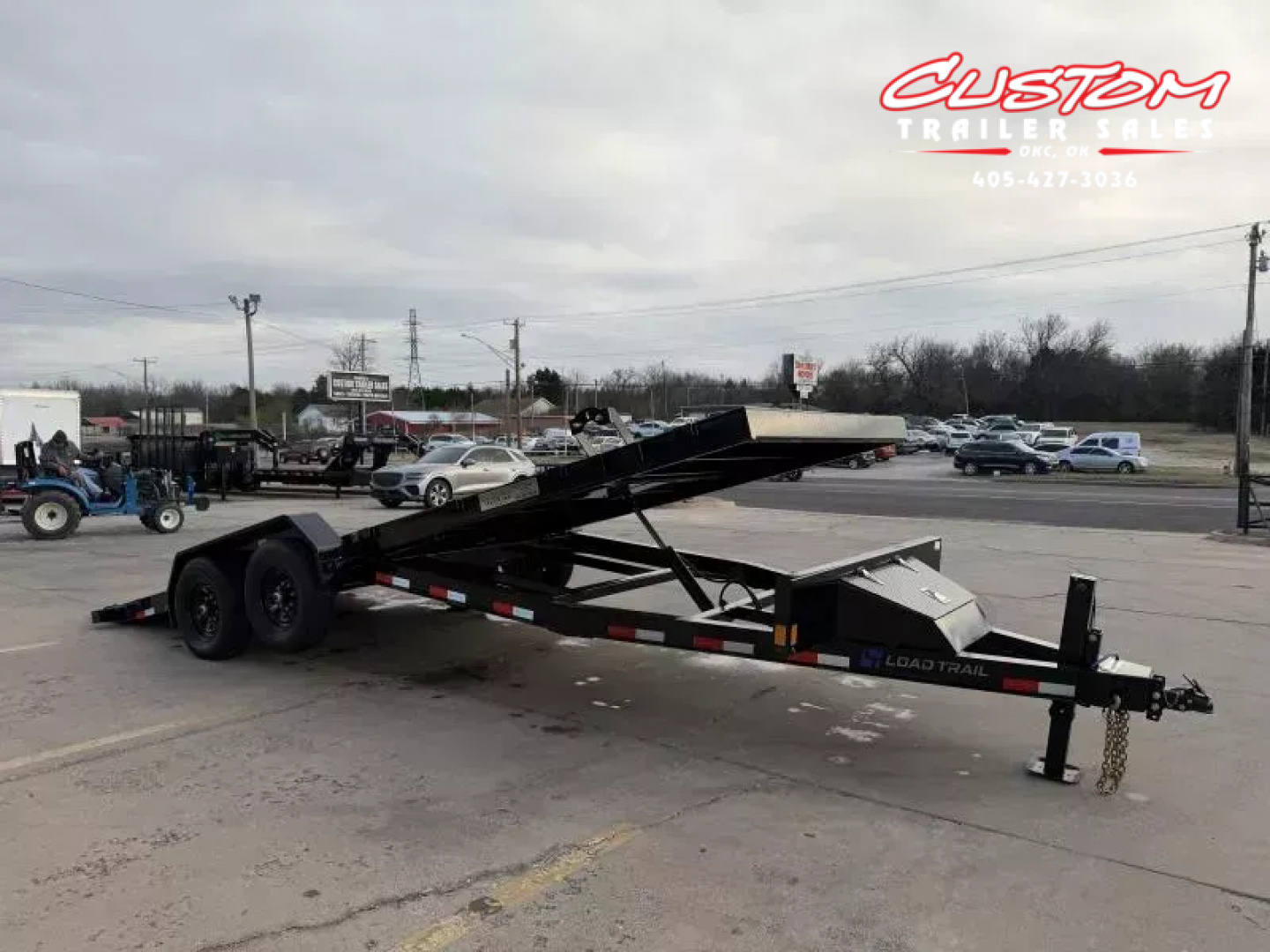 New #378050 2026 LOAD TRAIL TM 22 X 83 TANDEM AXLE RAPID LOADER 14K STEEL FLOOR TILT DECK TRAILER