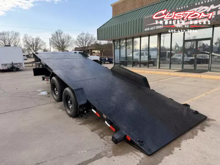 New #378050 2026 LOAD TRAIL TM 22 X 83 TANDEM AXLE RAPID LOADER 14K STEEL FLOOR TILT DECK TRAILER