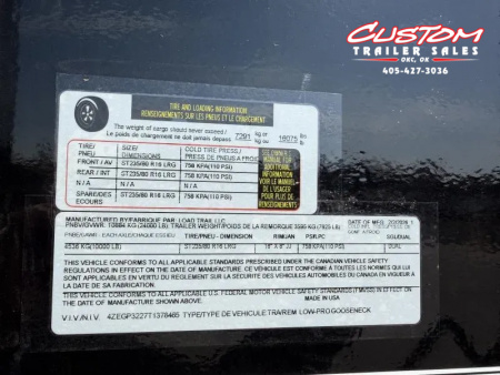 New #378465 2026 LOAD TRAIL GP 32 X 102 DUAL TANDEM LOW-PRO 20K GOOSENECK W/ MAX RAMPS