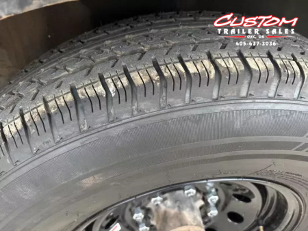 Used #032916 USED 2017 HORSE CREEK 18 X 83 PIPE TOP TANDEM AXLE 14K LANDSCAPE TRAILER W/ 3' SIDES