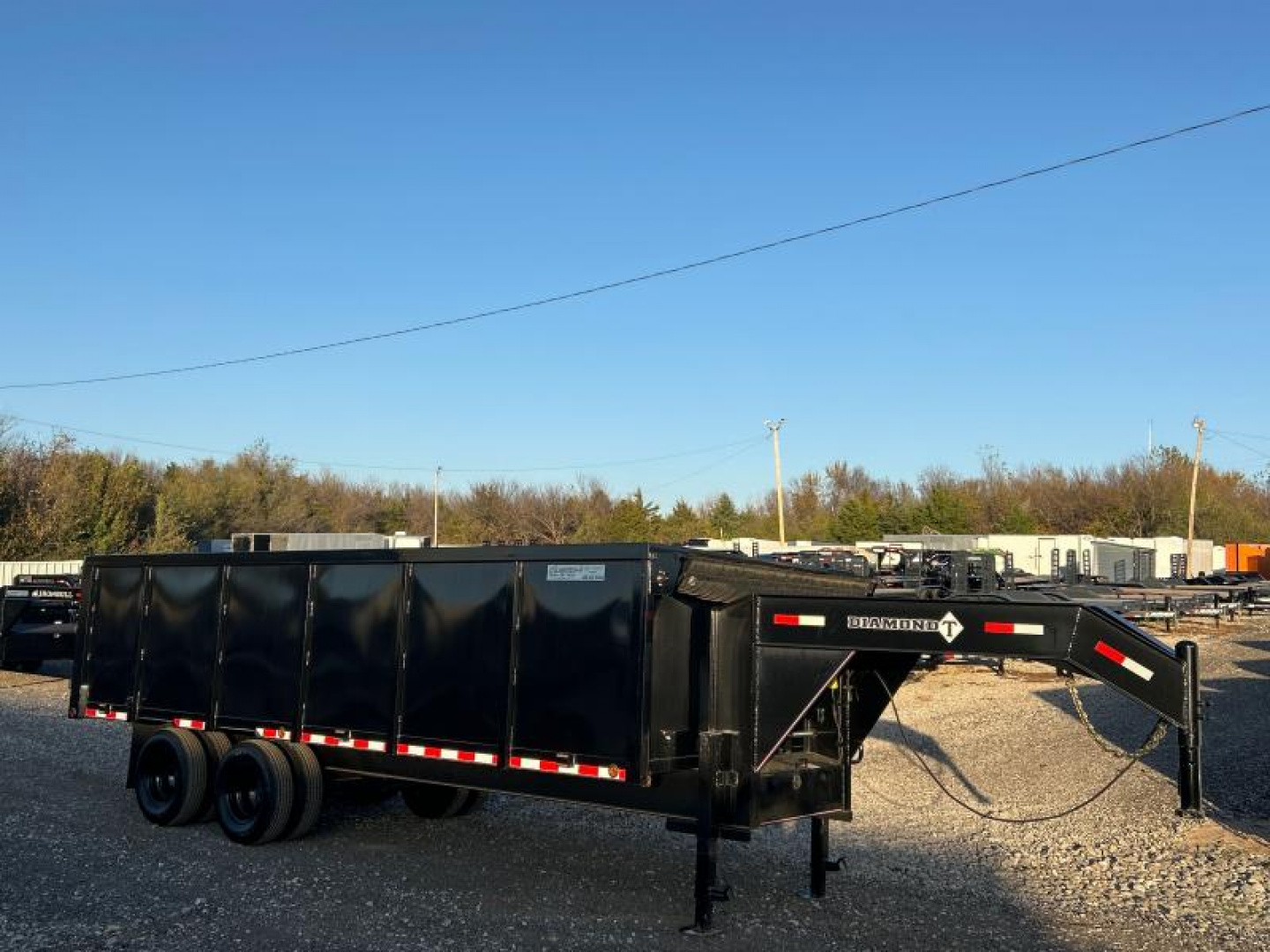 New #DTDUMP 2025 DIAMOND T DTDMP 20 X 102 DUAL TANDEM 20K GOOSENECK DUMP W/ 4' SIDES