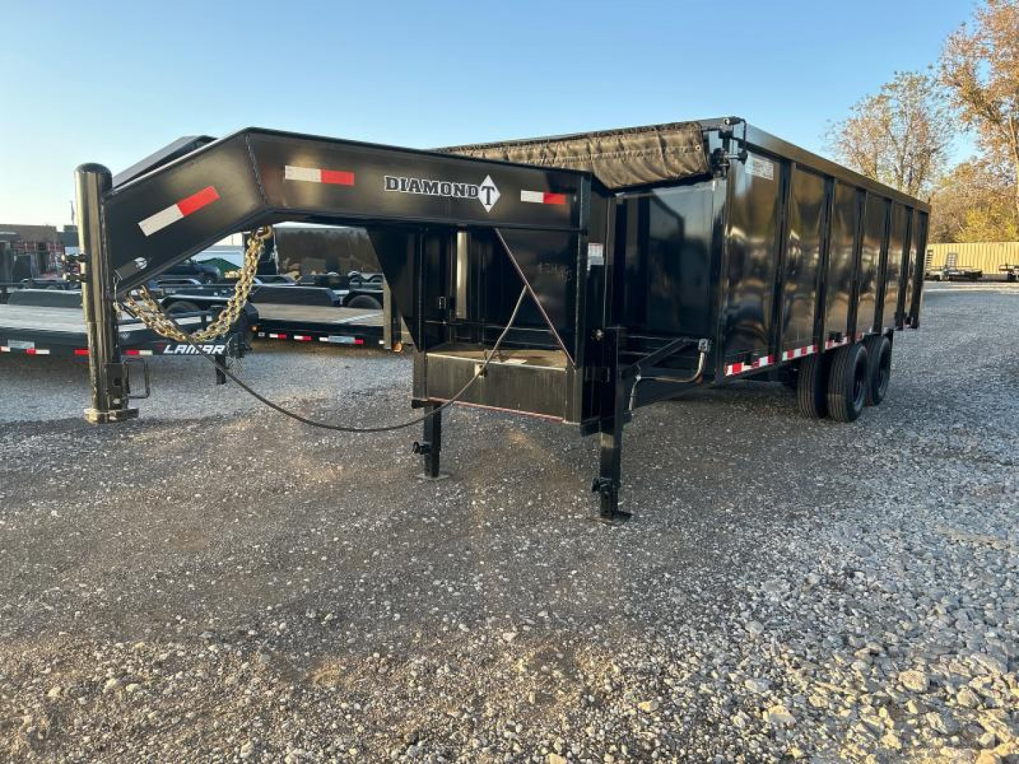 New #DTDUMP 2025 DIAMOND T DTDMP 20 X 102 DUAL TANDEM 20K GOOSENECK DUMP W/ 4' SIDES