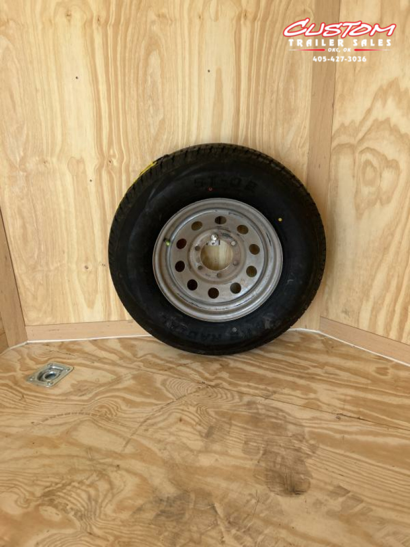 New RENTAL #16 - 7 X 16 TANDEM AXLE 10K ENCLOSED W/ REAR RAMP DOOR