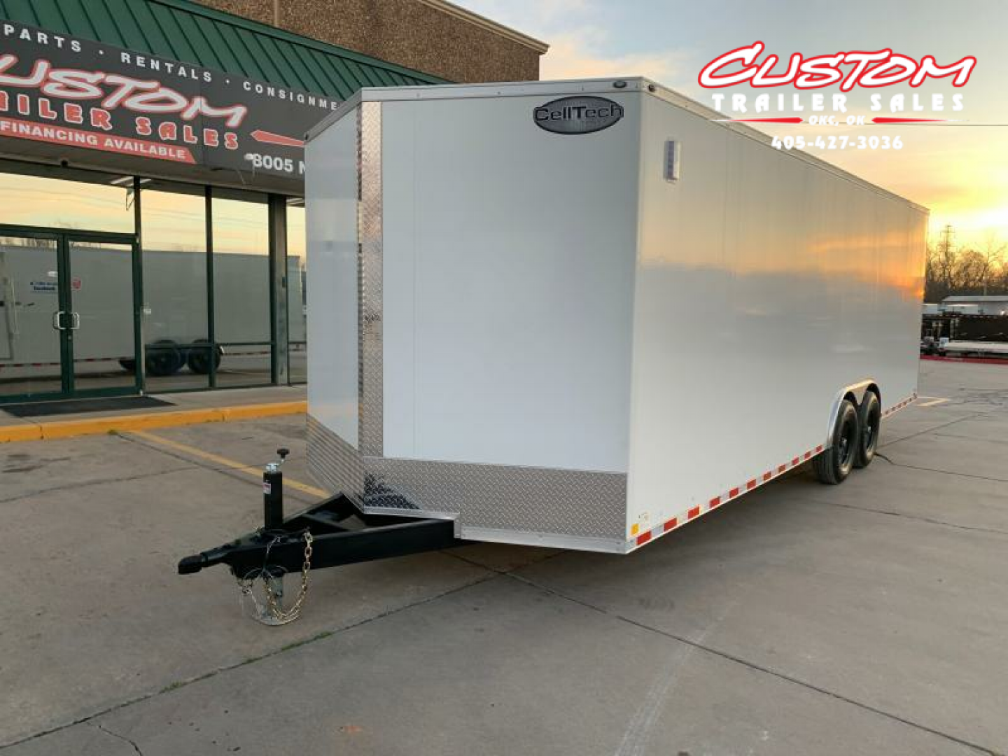 New 8.5 X 24 TANDEM AXLE ALL STEEL ENCLOSED RENTAL