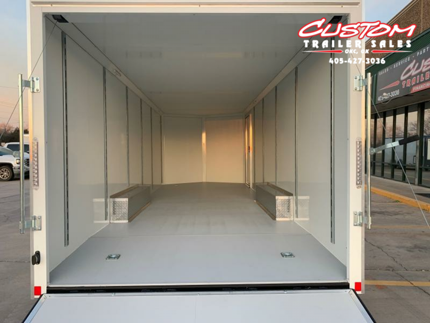 New 8.5 X 24 TANDEM AXLE ALL STEEL ENCLOSED RENTAL