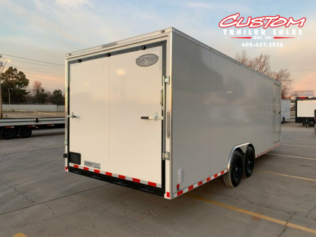 New 8.5 X 24 TANDEM AXLE ALL STEEL ENCLOSED RENTAL