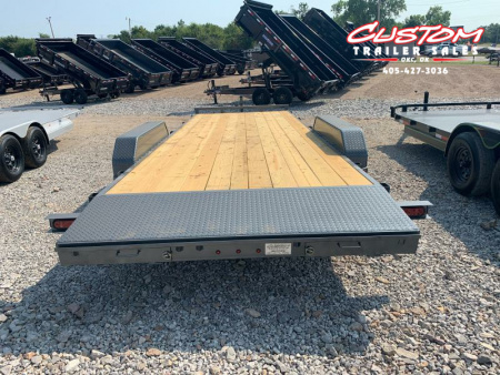 Used 22' X 83" TANDEM AXLE WOOD FLOOR CAR HAULER RENTAL