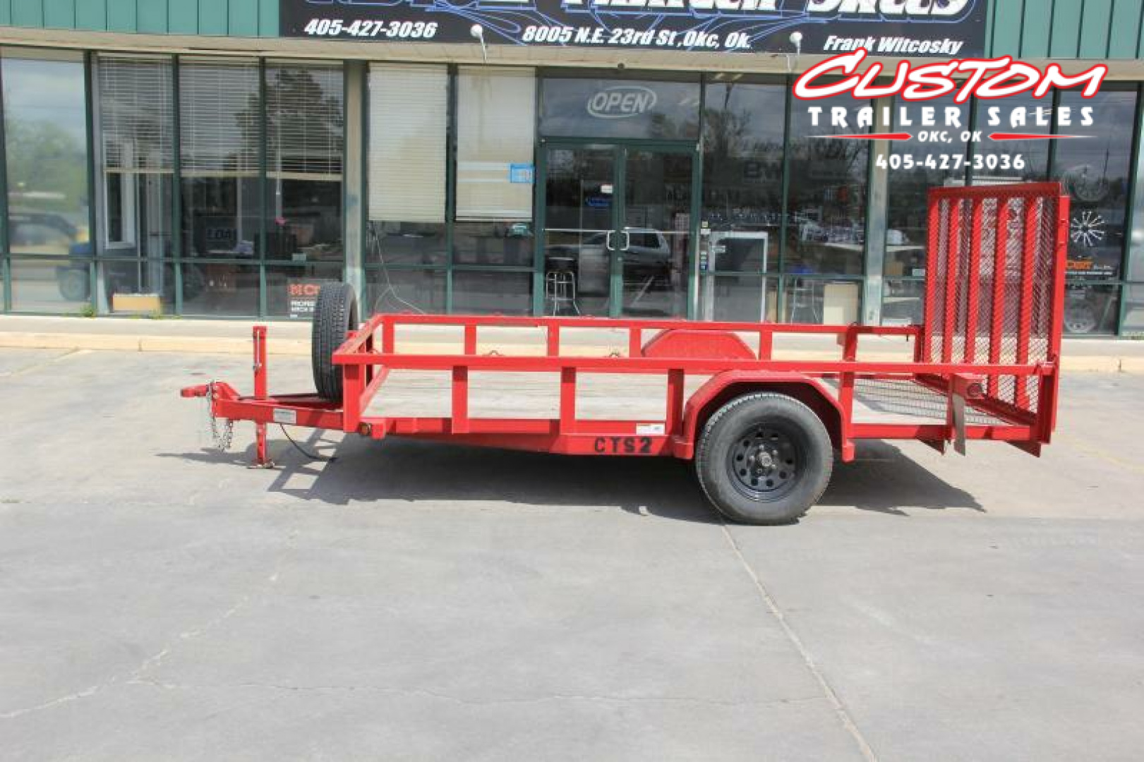 Used 12' X 77" SINGLE AXLE UTILITY TRAILER RENTAL