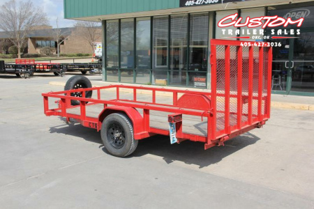 Used 12' X 77" SINGLE AXLE UTILITY TRAILER RENTAL