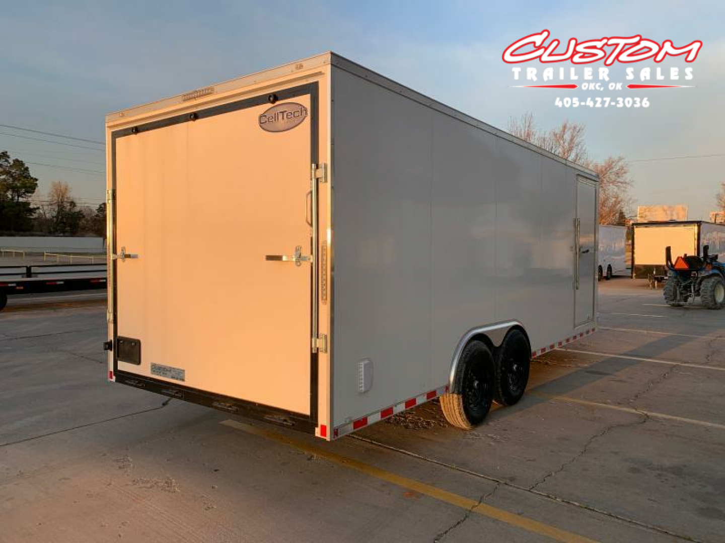 New 8.5 X 20 TANDEM AXLE ALL STEEL ENCLOSED RENTAL