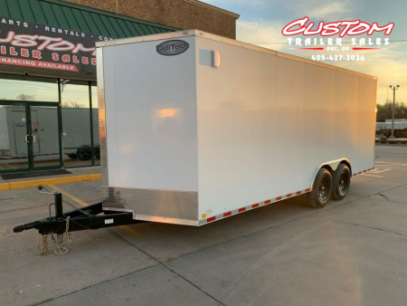 New 8.5 X 20 TANDEM AXLE ALL STEEL ENCLOSED RENTAL