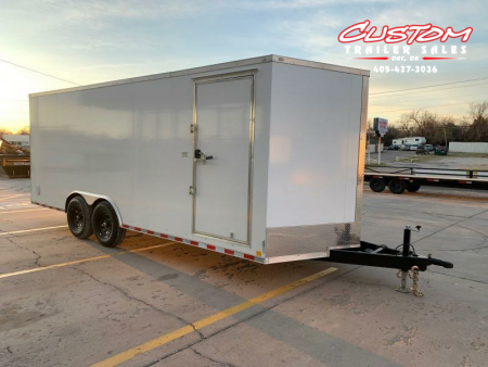 New 8.5 X 20 TANDEM AXLE ALL STEEL ENCLOSED RENTAL