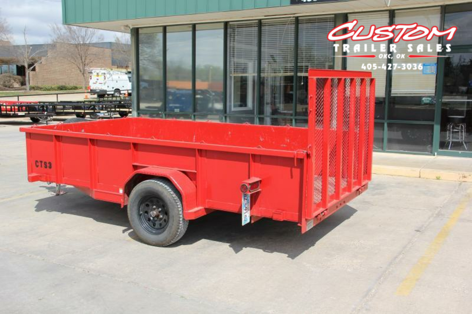 Used 12' X 77" SINGLE AXLE UTILITY TRAILER RENTAL