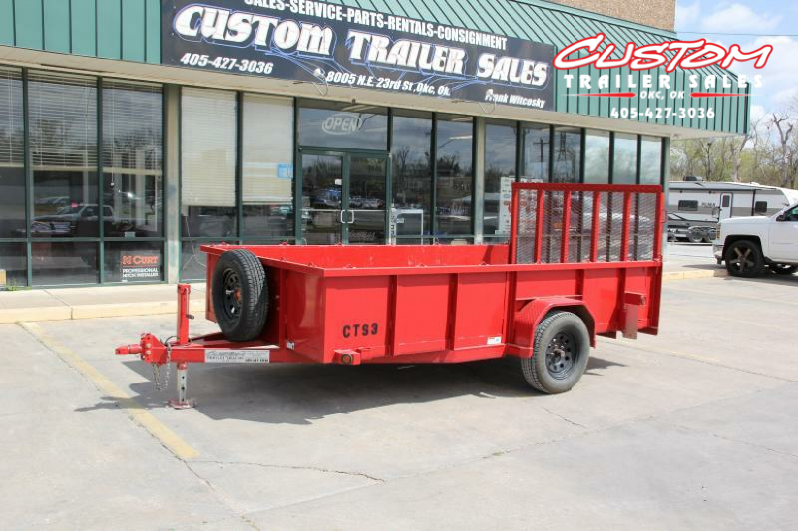 Used 12' X 77" SINGLE AXLE UTILITY TRAILER RENTAL