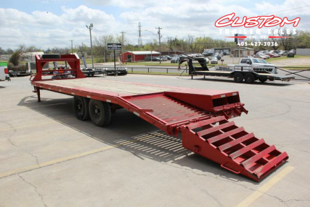 Used 25' X 102" GOOSENECK DECKOVER TRAILER RENTAL