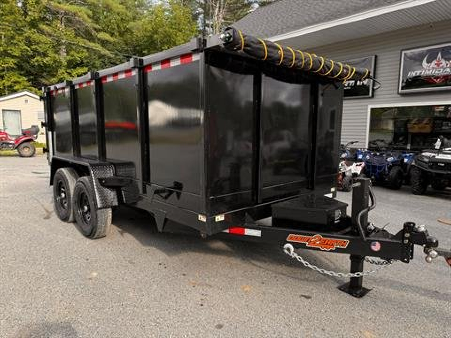 New 2025 Down2Earth 7X16 14K 4 Foot Sides w/Ramps and Tarp Kit for Sale