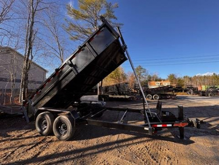 New 2025 Down2Earth 7X16 14,000LB Telescopic Dump (TDTE716DTT7B) for Sale