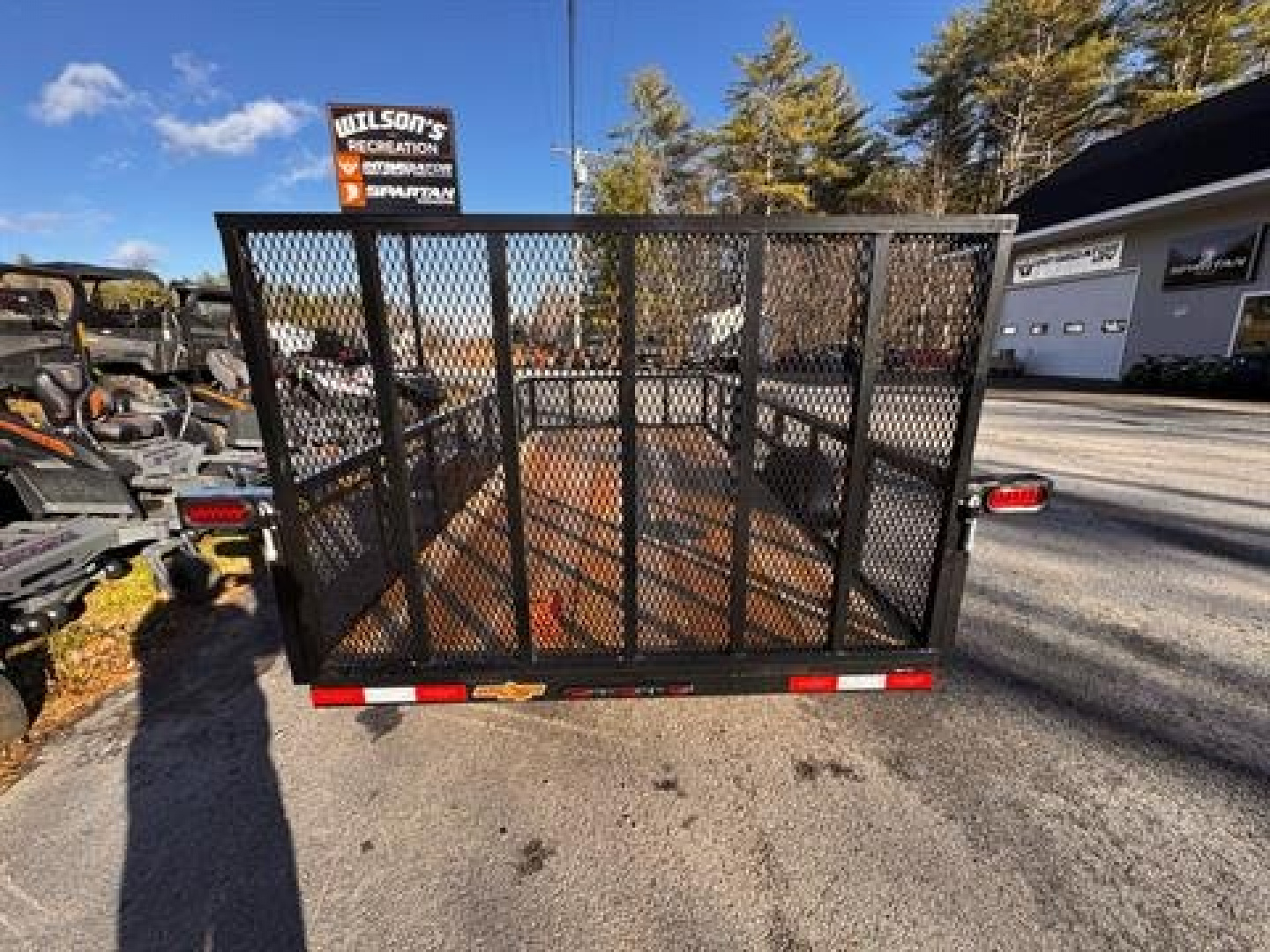 New 2025 Down2Earth 76X14 Single Axle Utility Mesh Sides (DTE7614G19HS) for Sale