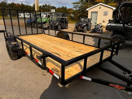 New 2025 Down2Earth 76X14 Utility Trailer Tube Top Powder Coated for Sale