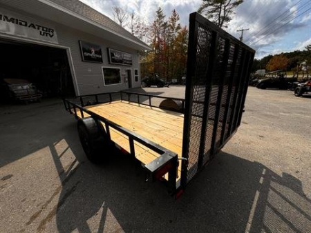New 2025 Down2Earth 76X14 Utility Trailer Tube Top Powder Coated for Sale