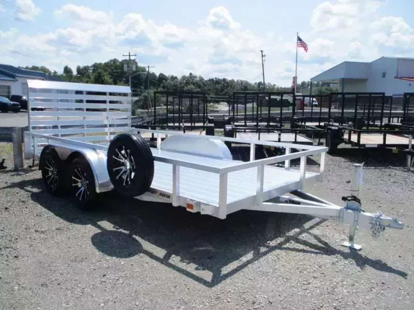 New 2026 Sport Haven DELUXE 7 X 14 Tandem Axle Utility Trailer (ALUMINUM)