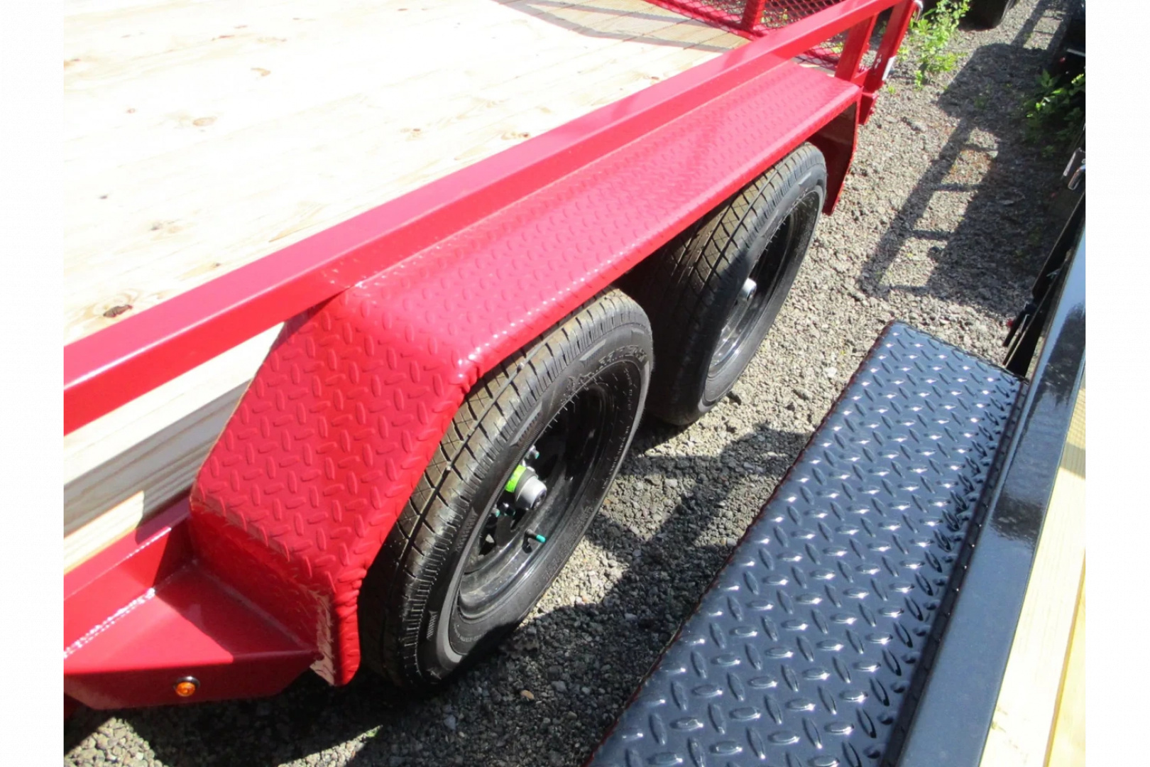 New 2025 Sure-Trac 7 x 16 RED Tube Top ATV 7K