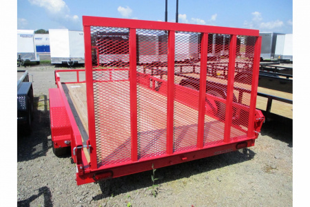 New 2025 Sure-Trac 7 x 16 RED Tube Top ATV 7K