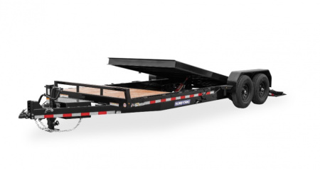 New 2026 Sure-Trac 7 x 18+4 Tilt Bed Equipment Trailer 14K