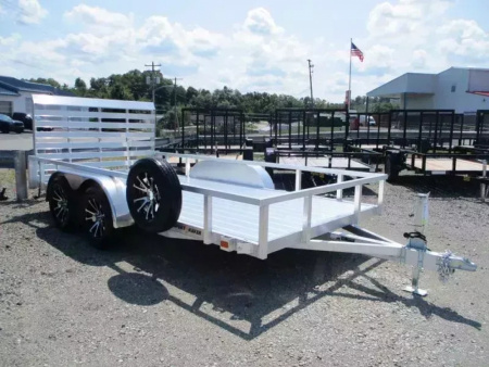 New 2026 Sport Haven DELUXE 7 X 14 Tandem Axle Aluminum Utility Trailer